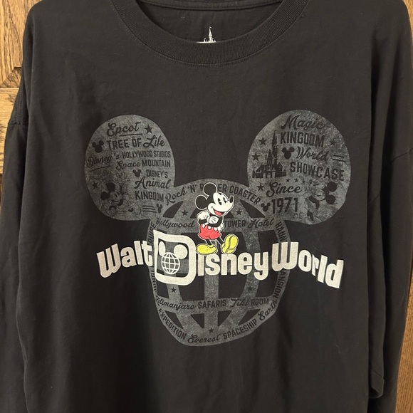 Disney Parks Black Long Sleeve Mickey Mouse Shirt 2XL - Picture 2 of 4